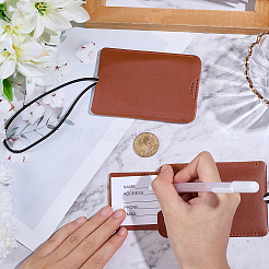 2 шт. выдвижная багажная бирка из искусственной кожи со шнурком&nbsp;AJEW-CL0001-89F