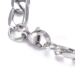 667 Edelstahl Figaro-Kette ID-Armbänder&nbsp;BJEW-G631-01P-1