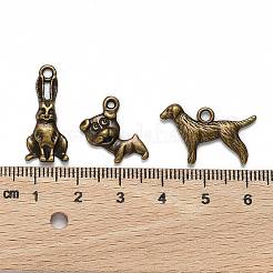 Pendente animali in lega stile tibetano&nbsp;TIBEP-X0003-02-AB