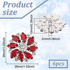 6 шт. латунные пуговицы с 1 отверстиями на ножке&nbsp;BUTT-FG0001-15D