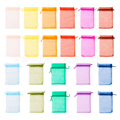 110 stücke 11 farben organzabeutel schmuck aufbewahrungsbeutel hochzeitsbevorzugung party mesh kordelzug geschenk&nbsp;OP-TA0001-05