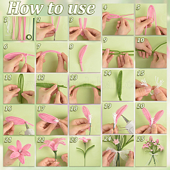 DIY-Bausatz für Polyester-Plüschstäbe&nbsp;DIY-GA0009-12B