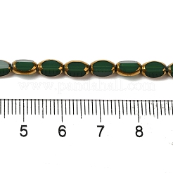 Chapelets de perles en verre électroplaqué&nbsp;EGLA-P061-02A-02