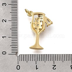 Латунные микро проложить кубического циркония подвески&nbsp;KK-F899-04A-G