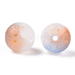 Perline di vetro screpolate con polvere glitterata&nbsp;X1-DGLA-T004-01A