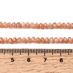 Natürliche goldene Sonnensteinperlenstränge&nbsp;G-K376-I06-3x4mm