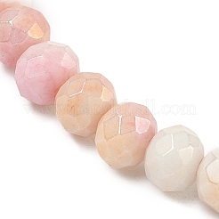 Braccialetti elasticizzati da donna con perline di vetro rondelle sfaccettate di colore ab&nbsp;BJEW-PH01821-01