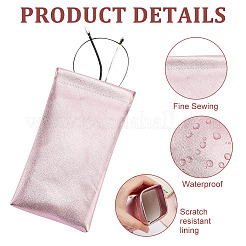 Ahademaker 6 шт. 3 цвета искусственная кожа скользящие футляры для очков&nbsp;AJEW-GA0005-32