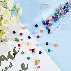 200 шт. набор для самостоятельного изготовления браслета из натуральных и окрашенных малайзийских нефритов&nbsp;DIY-SC0014-77