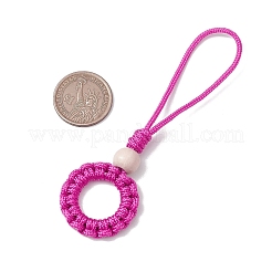 2 pz 2 colori poliestere e spandex cordone corda pendente decorazione&nbsp;HJEW-JM02759