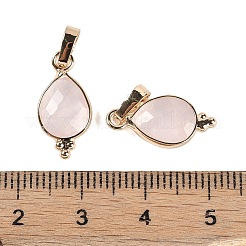 Natürliche facettierte Rosenquarz-Anhänger&nbsp;X-KK-L218-004G-03