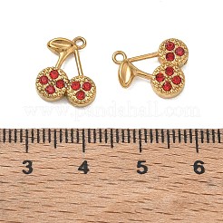 Colgantes de rhinestone de acero inoxidable 304&nbsp;RB-CBAC830-02G