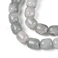 Выпечки нарисованные потрескивание стеклянные бусины пряди&nbsp;DGLA-N019-01B-03