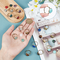 Kit fai da te per realizzare anelli regolabili semicircolari&nbsp;DIY-SC0019-85