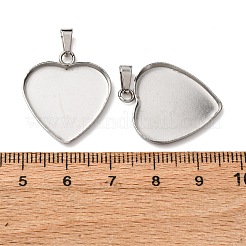 Оправы для подвесок из нержавеющей стали 304 в виде кабошонов&nbsp;STAS-D379-02C-P