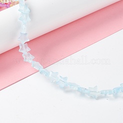 Прозрачный стеклянный бисер нить&nbsp;GLAA-K057-01M