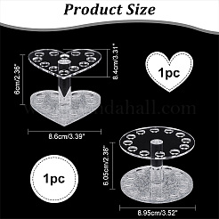 2 шт. 2 стиля акриловых кисточек для дизайна ногтей подставка для ручек&nbsp;MRMJ-PH0001-67B