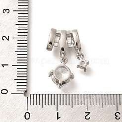 Латунные микро проложить кубического циркония подвески&nbsp;KK-C085-12P