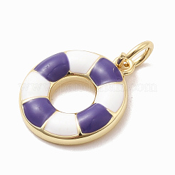 Pendentifs d'émail en laiton &nbsp;KK-P338-23G-03