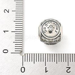 Perles européennes en zircone cubique transparente en laiton&nbsp;FIND-M049-01AS-02