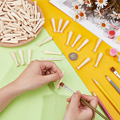 100 шт. деревянных украшений в виде бейсбольной биты&nbsp;WOOD-PH0003-78