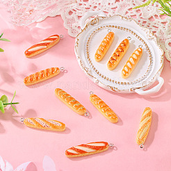 10 шт. набор миниатюрных подвесок в виде продуктов для завтрака из смолы&nbsp;FIND-TA0008-32