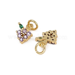 Colgante micropavé cubic zirconia de latón&nbsp;KK-Z120-08G-06