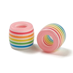 100шт радужные полосатые смоляные европейские бусины&nbsp;RESI-D051-01B