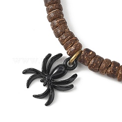 2 шт. эластичные браслеты из натурального черного агата&nbsp;BJEW-JB12673