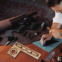 Форма для высечки кожи из дерева и углеродистой стали&nbsp;DIY-WH0622-221D