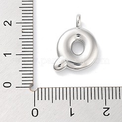 Подвески из латуни с покрытием стойки с буквами-шариками&nbsp;KK-C050-01P-Q