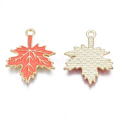Colgantes de esmalte de aleación de chapado en estante de tema de otoño&nbsp;ENAM-N055-068