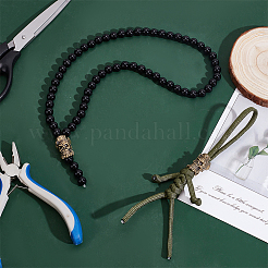 2 Stück Paracord-Messing-Europäische Perlen&nbsp;KK-HY0003-95