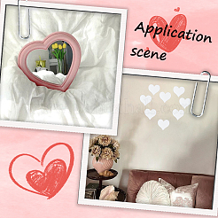 120 шт. акриловые зеркальные настенные наклейки&nbsp;AJEW-SP0001-07