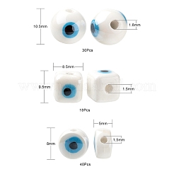 3 stile fatto a mano in porcellana perline in ceramica&nbsp;PORC-LS0001-03