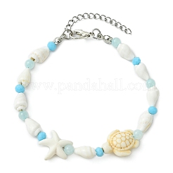 Armbänder aus natürlichen Trompetenmuscheln&nbsp;BJEW-JB14106