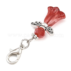 8 шт. подвесной ангел из сплава и стекла&nbsp;HJEW-JM04207-02