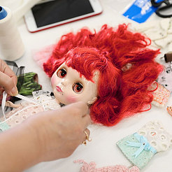 Шерстяные кукольные волосы&nbsp;DIY-WH0622-342B