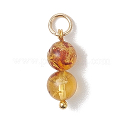 Круглые подвески из натурального янтаря&nbsp;PALLOY-JF04990