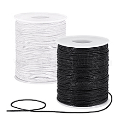2 rouleaux de cordons en coton ciré 2 couleurs&nbsp;YC-PH0001-52H
