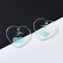 Прозрачные смоляные подвески&nbsp;RESI-N030-002C