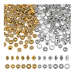 240 pieza de 12 estilos de cuentas espaciadoras de aleación de zinc&nbsp;FIND-PH0025-50