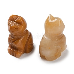 Figurines de guérison sculptées en jade topaze naturelle&nbsp;G-B062-04D