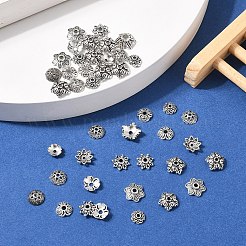 400шт 7 стиля бусины из сплава в тибетском стиле&nbsp;TIBE-YW0001-80