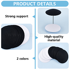 8 шт. 2-х цветная круглая основа для шляпы-чародея из ткани ЭВА для магии шляп AJEW-BC0007-70