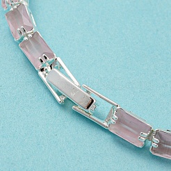 Браслет-цепочка из латуни с прямоугольным звеном&nbsp;BJEW-Q771-05S