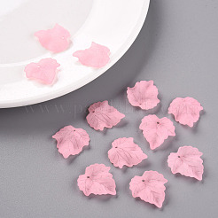 Осенняя тема прозрачные матовые акриловые подвески&nbsp;PAF002Y-10