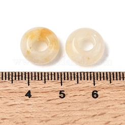 Натуральный желтый нефрит европейский бисер&nbsp;G-G740-14x8mm-43