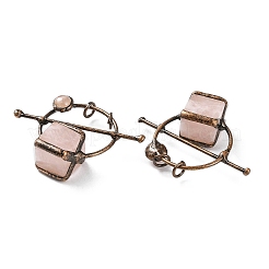 Естественно розового кварца большие кулоны&nbsp;G-A227-08B-R