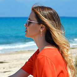 160шт 8 цвета непрозрачные акриловые бусины&nbsp;SACR-PJ0001-03